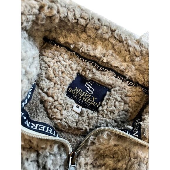 Simply Southern Sherpa 1/4 zip pullover - Picture 3 of 8